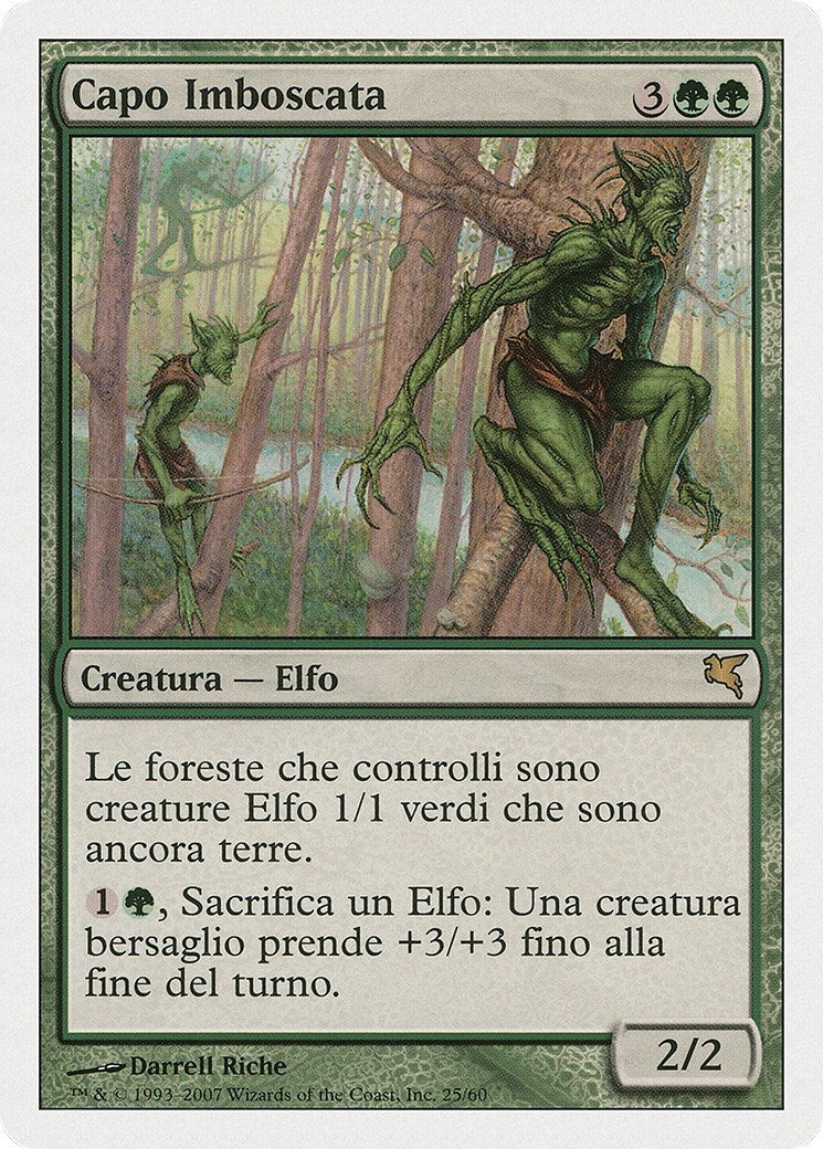 Image for Ambush Commander (Italian) - "Capo Imboscata" (B25) (Magic Encyclopedia 2005 (Salvat/Hachette)) - Magic: The Gathering