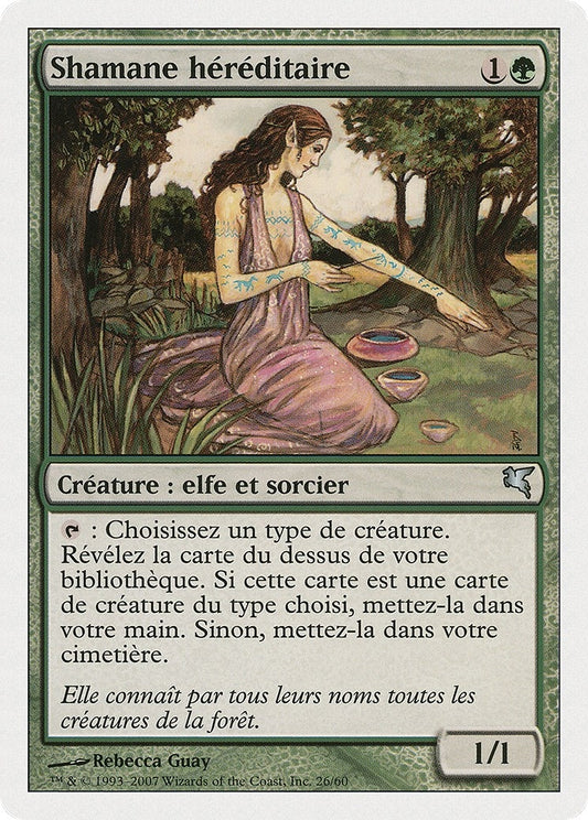 Image for Bloodline Shaman (French) - "Shamane héréditaire" (B26) (Magic Encyclopedia 2005 (Salvat/Hachette)) - Magic: The Gathering