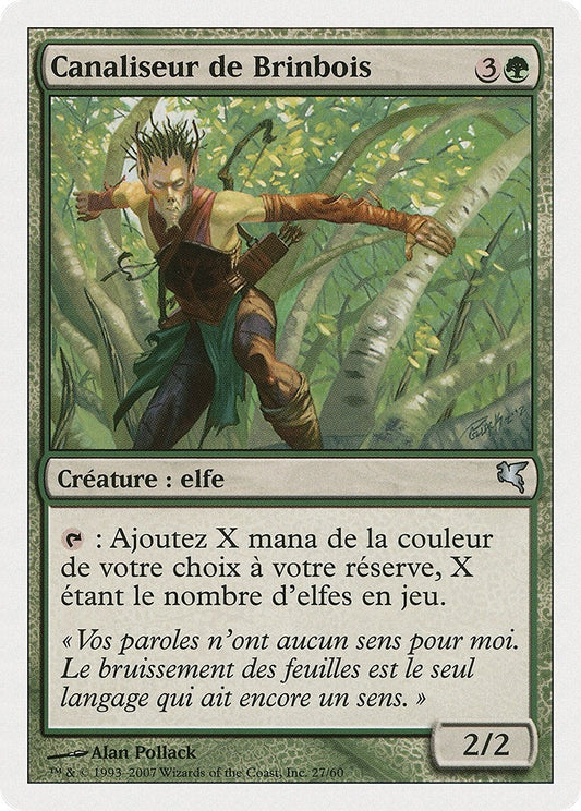 Image for Wirewood Channeler (French) - "Canaliseur de Brinbois" (B27) (Magic Encyclopedia 2005 (Salvat/Hachette)) - Magic: The Gathering