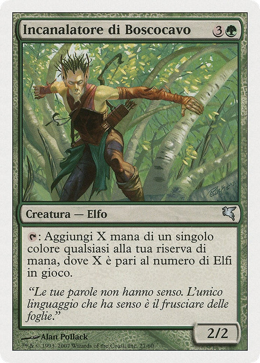 Image for Wirewood Channeler (Italian) - "Canaliseur de Brinbois" (B27) (Magic Encyclopedia 2005 (Salvat/Hachette)) - Magic: The Gathering
