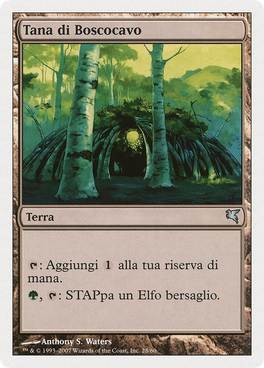 Image for Wirewood Lodge (Italian) - "Tana di Boscocavo" (B28) (Magic Encyclopedia 2005 (Salvat/Hachette)) - Magic: The Gathering