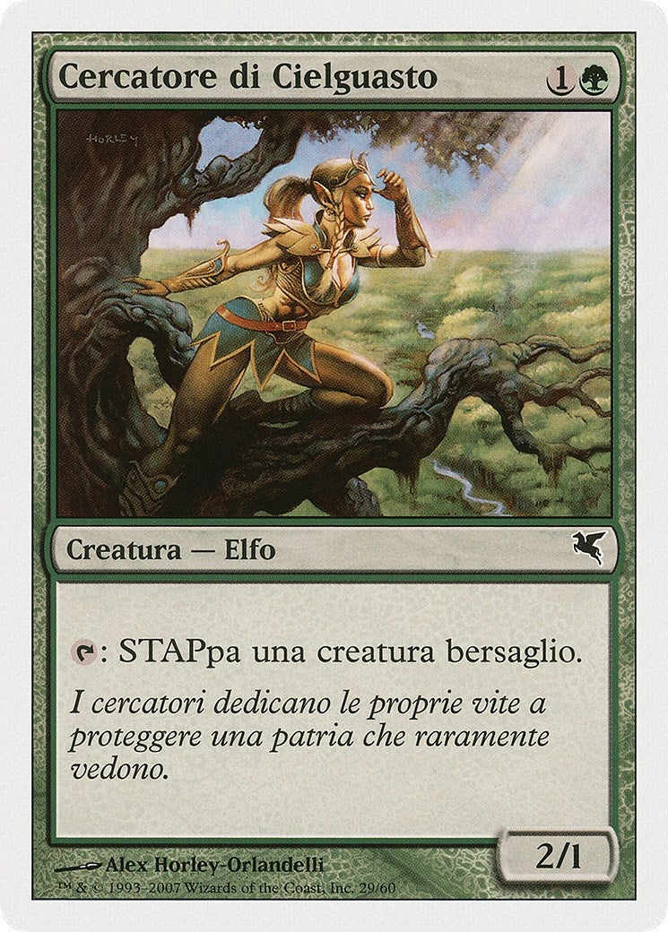 Image for Seeker of Skybreak (Italian) - "Cercatore di Cielguasto" (B29) (Magic Encyclopedia 2005 (Salvat/Hachette)) - Magic: The Gathering