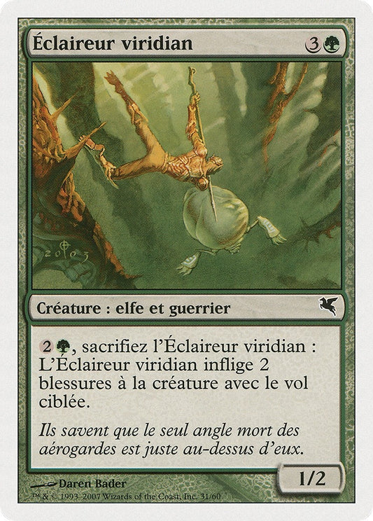 Image for Viridian Scout (French) - "Éclaireur viridian" (B31) (Magic Encyclopedia 2005 (Salvat/Hachette)) - Magic: The Gathering