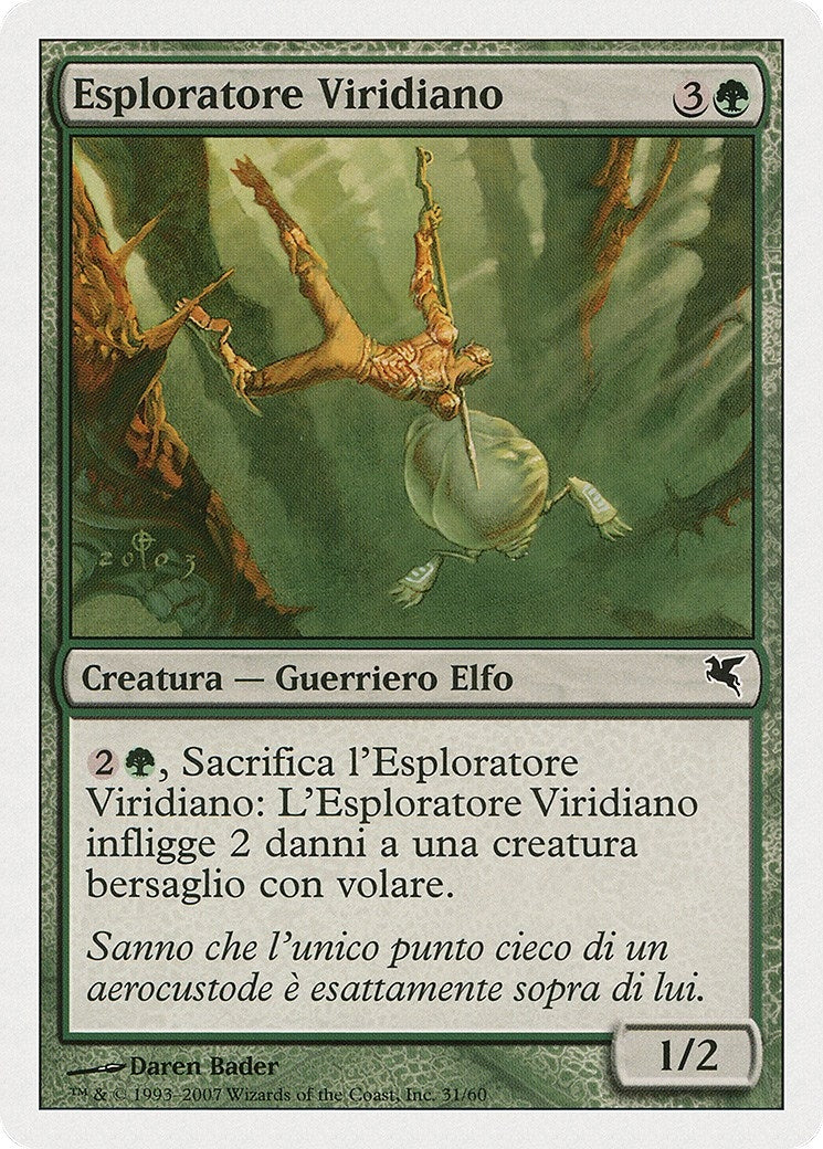 Image for Viridian Scout (Italian) - "Esploratore Viridiano" (B31) (Magic Encyclopedia 2005 (Salvat/Hachette)) - Magic: The Gathering