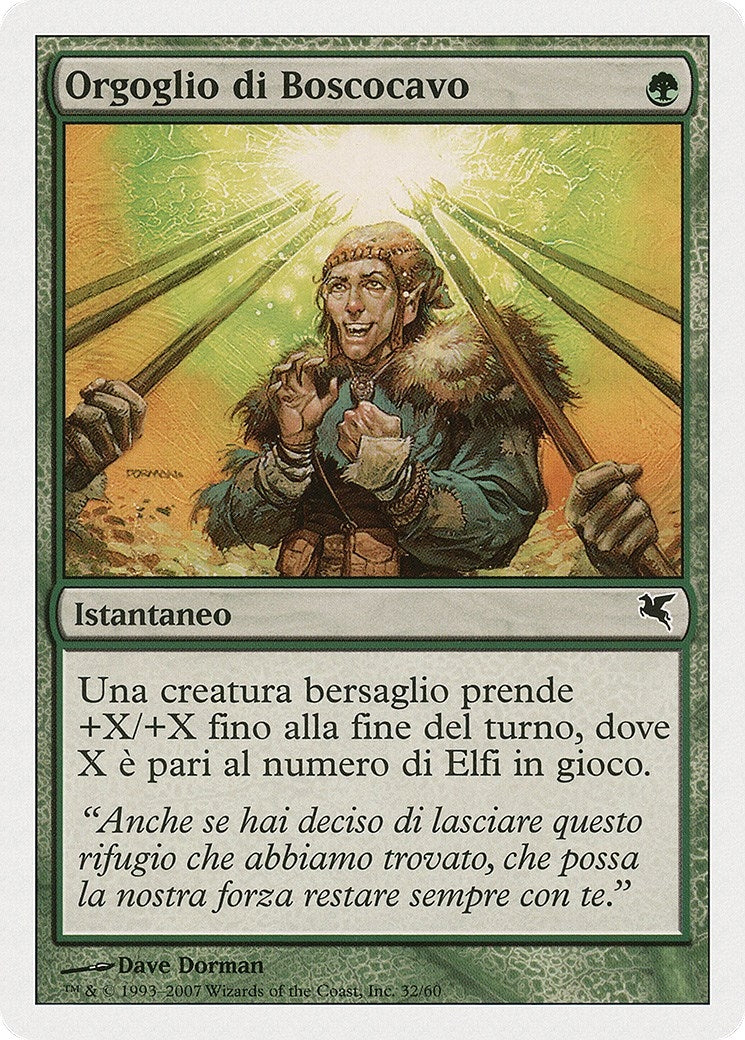 Image for Wirewood Pride (Italian) - "Orgoglio di Boscocavo" (B32) (Magic Encyclopedia 2005 (Salvat/Hachette)) - Magic: The Gathering