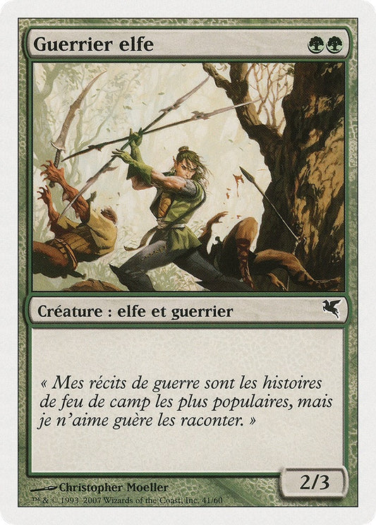 Image for Elvish Warrior (French) - "Guerrier elfe" (B41) (Magic Encyclopedia 2005 (Salvat/Hachette)) - Magic: The Gathering