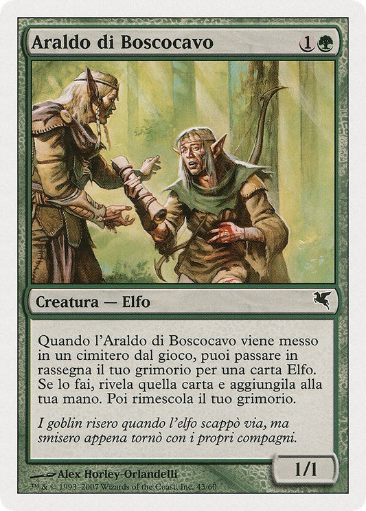 Image for Wirewood Herald (Italian) - "Araldo di Boscocavo" (B43) (Magic Encyclopedia 2005 (Salvat/Hachette)) - Magic: The Gathering