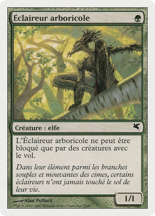 Image for Treetop Scout (French) - "Éclaireur arboricole" (B5) (Magic Encyclopedia 2005 (Salvat/Hachette)) - Magic: The Gathering