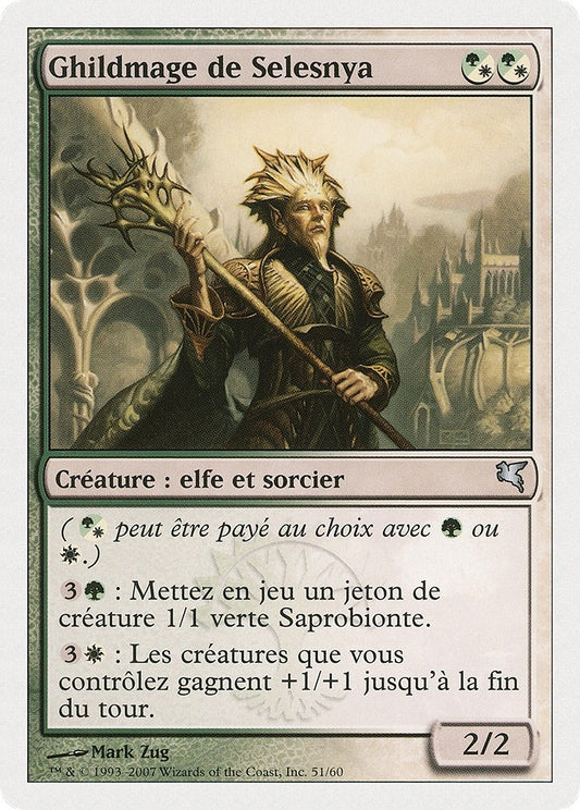 Image for Selesnya Guildmage (French) - "Ghildmage de Selesnya" (B51) (Magic Encyclopedia 2005 (Salvat/Hachette)) - Magic: The Gathering