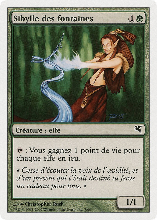 Image for Wellwisher (French) - "Sibylle des fontaines" (B7) (Magic Encyclopedia 2005 (Salvat/Hachette)) - Magic: The Gathering