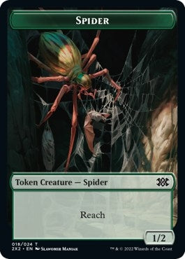 Image for Spider // Soldier Double-Sided Token (18 // 7) (Double Masters 2022) - Magic: The Gathering