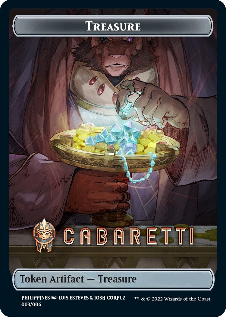 Image for Treasure Token (Cabaretti) [SEA Exclusive] (003/006) (Streets of New Capenna) - Magic: The Gathering