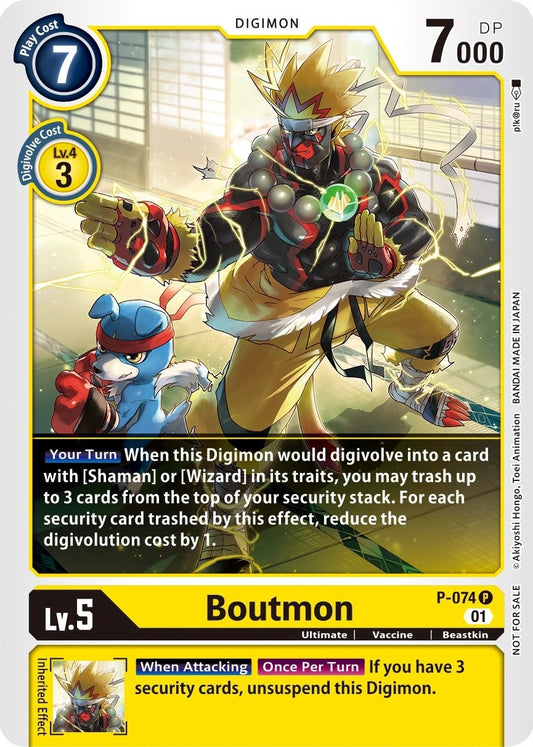 Image for Boutmon (P-074 P) (Digimon Promotion Cards) - Digimon Card Game
