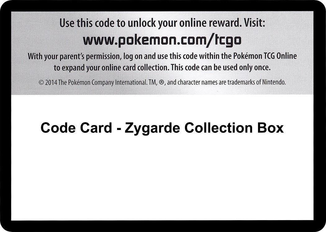 Image for Code Card - Zygarde Collection Box (XY - Fates Collide) - Pokemon