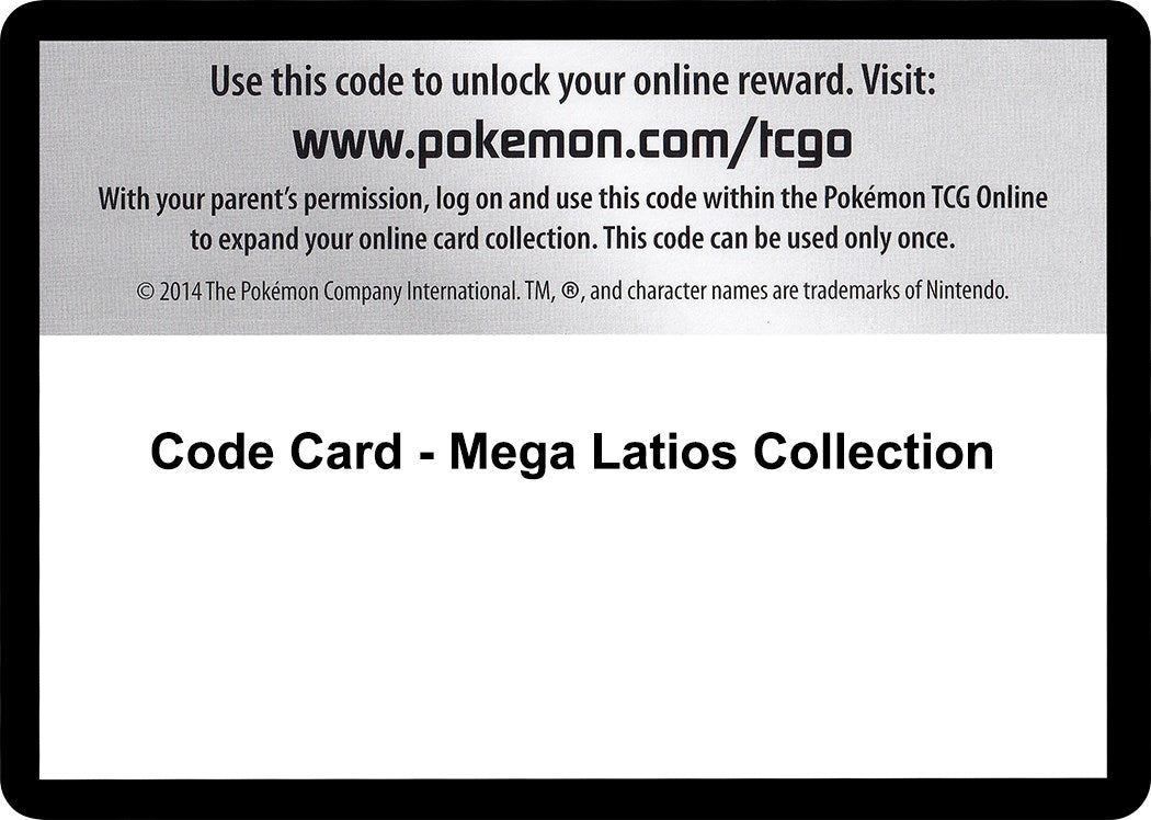 Image for Code Card - Mega Latios Collection (XY - Roaring Skies) - Pokemon