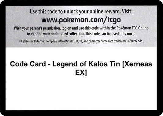 Image for Code Card - Legend of Kalos Tin [Xerneas EX] (XY Base Set) - Pokemon
