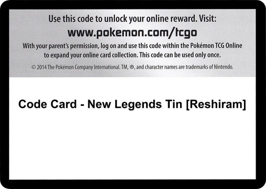Image for Code Card - New Legends Tin [Reshiram] (Black and White) - Pokemon
