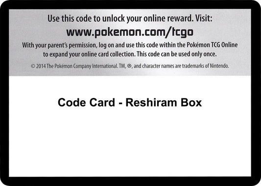 Image for Code Card - Reshiram Box (Emerging Powers) - Pokemon