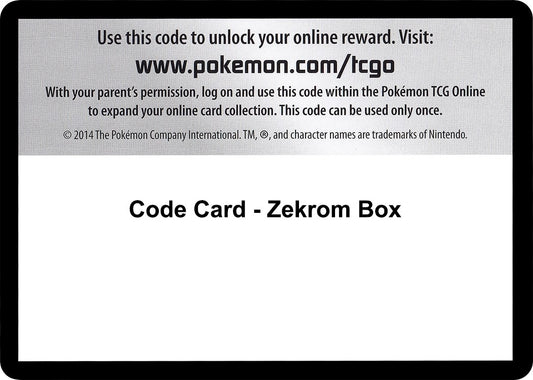Image for Code Card - Zekrom Box (Emerging Powers) - Pokemon