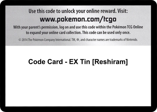 Image for Code Card - EX Tin [Reshiram] (Next Destinies) - Pokemon