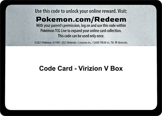 Image for Code Card - Virizion V Box (Miscellaneous Cards & Products) - Pokemon