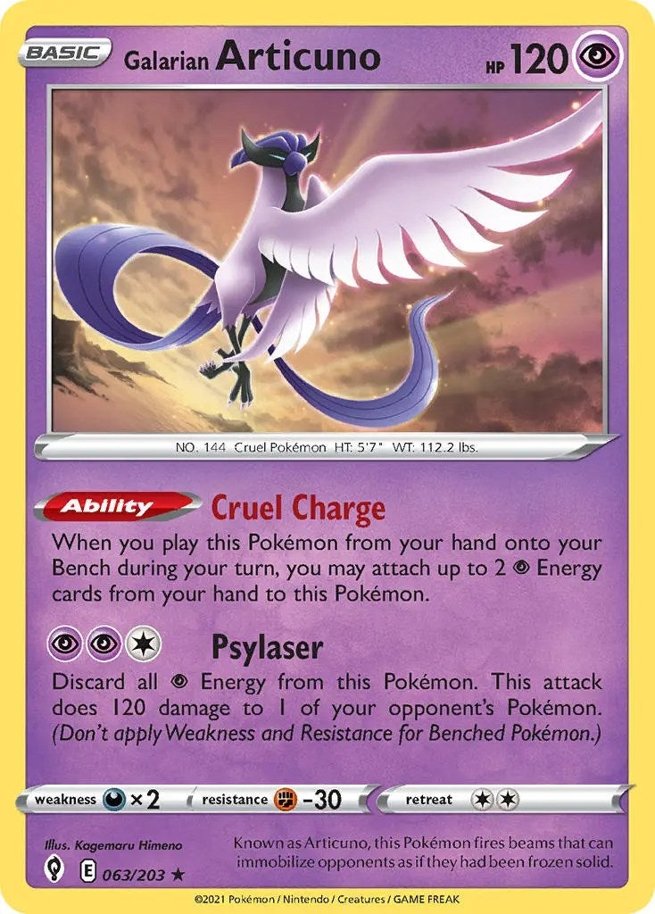 Image for Galarian Articuno (063/203) (Deck Exclusives) - Pokemon