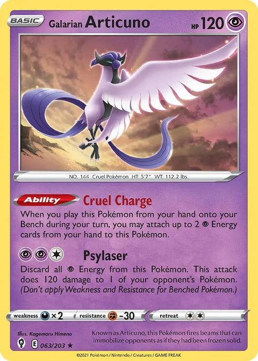 Image for Galarian Articuno (063/203) (Deck Exclusives) - Pokemon