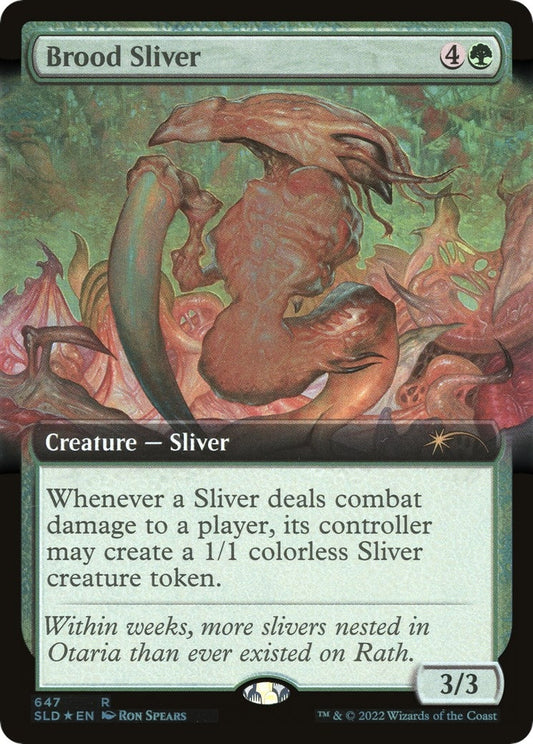 Image for Brood Sliver (Extended Art) (647) (Secret Lair Drop Series) - Magic: The Gathering