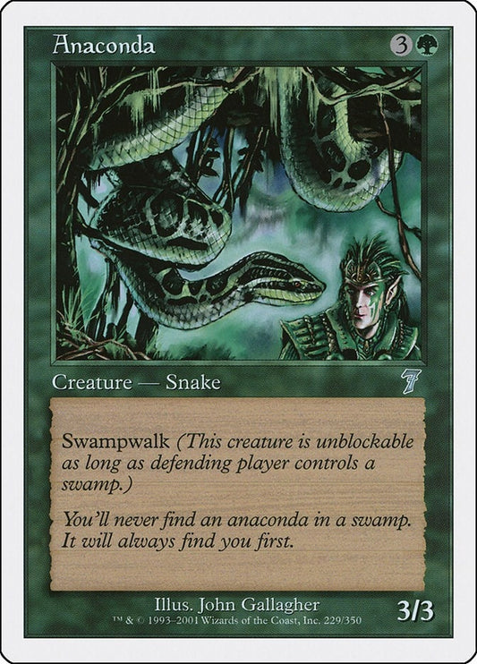 Image for Anaconda (229) (7th Edition) - Magic: The Gathering