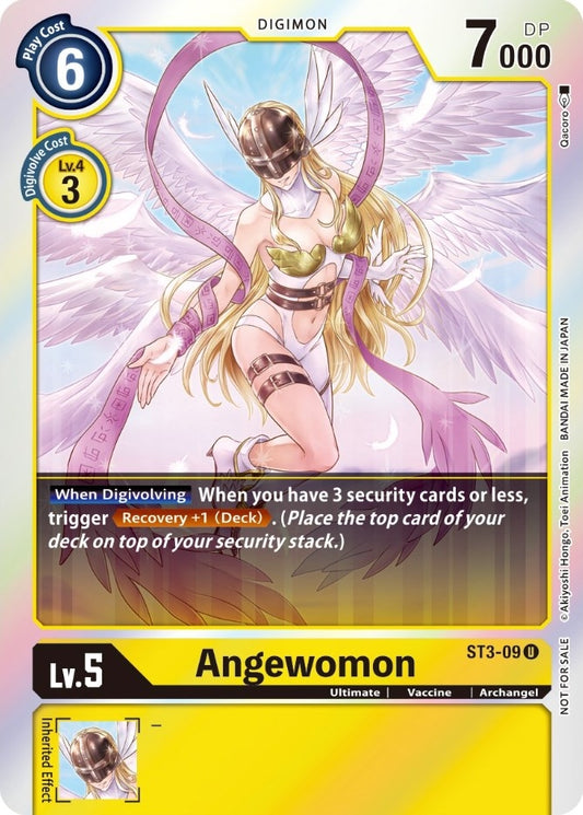 Image for Angewomon (Official Tournament Pack Vol. 6) (ST3-09 U) (Starter Deck 03: Heaven's Yellow) - Digimon Card Game