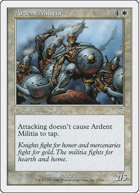 Image for Ardent Militia (2) (7th Edition) - Magic: The Gathering