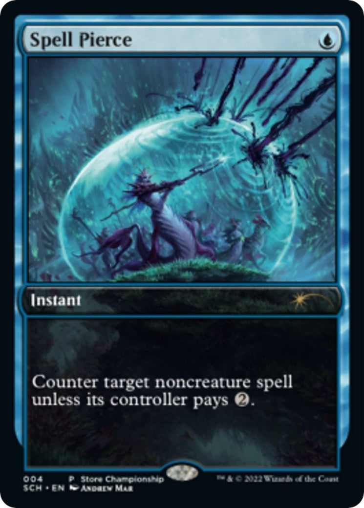 Image for Spell Pierce (4) (Game Day & Store Championship Promos) - Magic: The Gathering