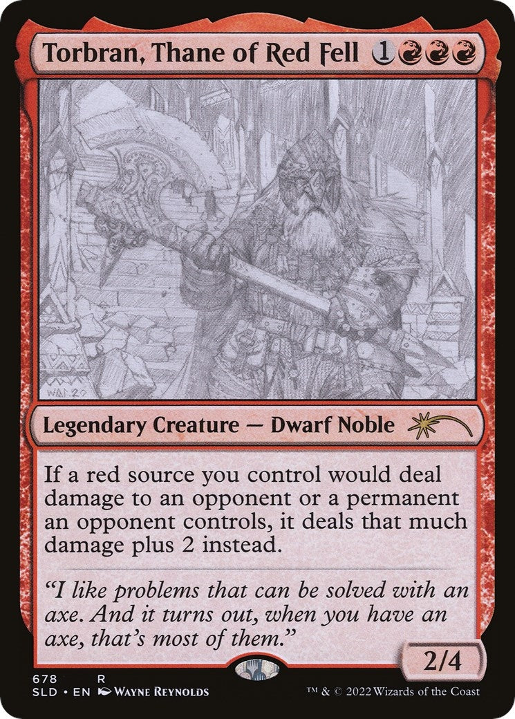 Image for Torbran, Thane of Red Fell (678) (678) (Secret Lair Drop Series) - Magic: The Gathering