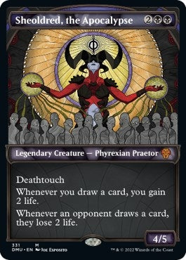 Image for Sheoldred, the Apocalypse (Textured Foil) (331) (Dominaria United) - Magic: The Gathering