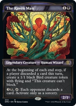 Image for The Raven Man (Textured Foil) (330) (Dominaria United) - Magic: The Gathering