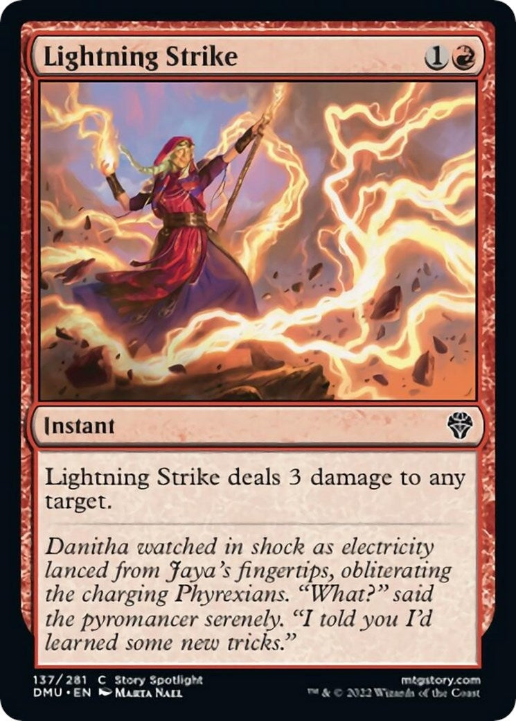 Image for Lightning Strike (137) (Dominaria United) - Magic: The Gathering