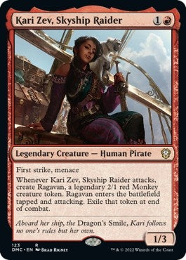 Image for Kari Zev, Skyship Raider (123) (Commander: Dominaria United) - Magic: The Gathering