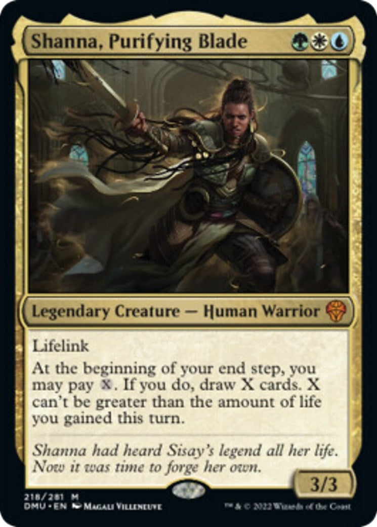 Image for Shanna, Purifying Blade (218) (Dominaria United) - Magic: The Gathering