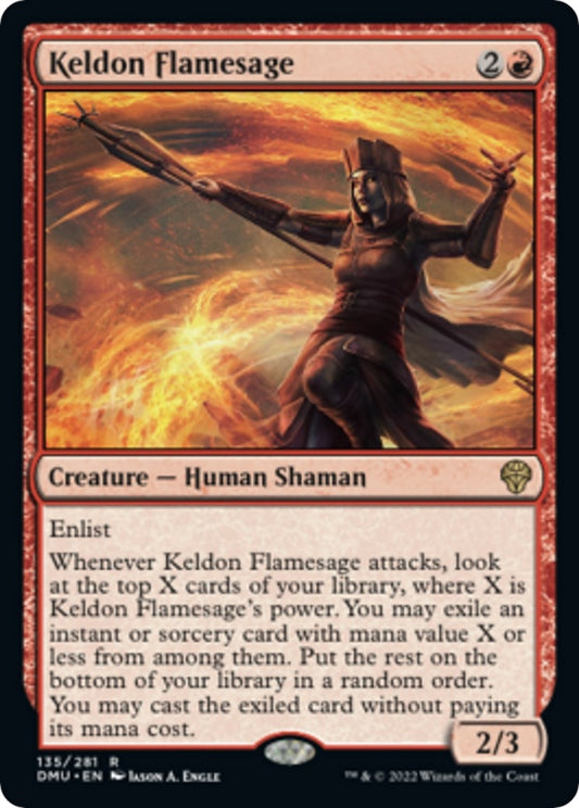 Image for Keldon Flamesage (135) (Dominaria United) - Magic: The Gathering