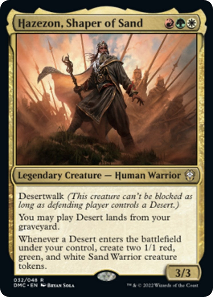 Image for Hazezon, Shaper of Sand (32) (Commander: Dominaria United) - Magic: The Gathering