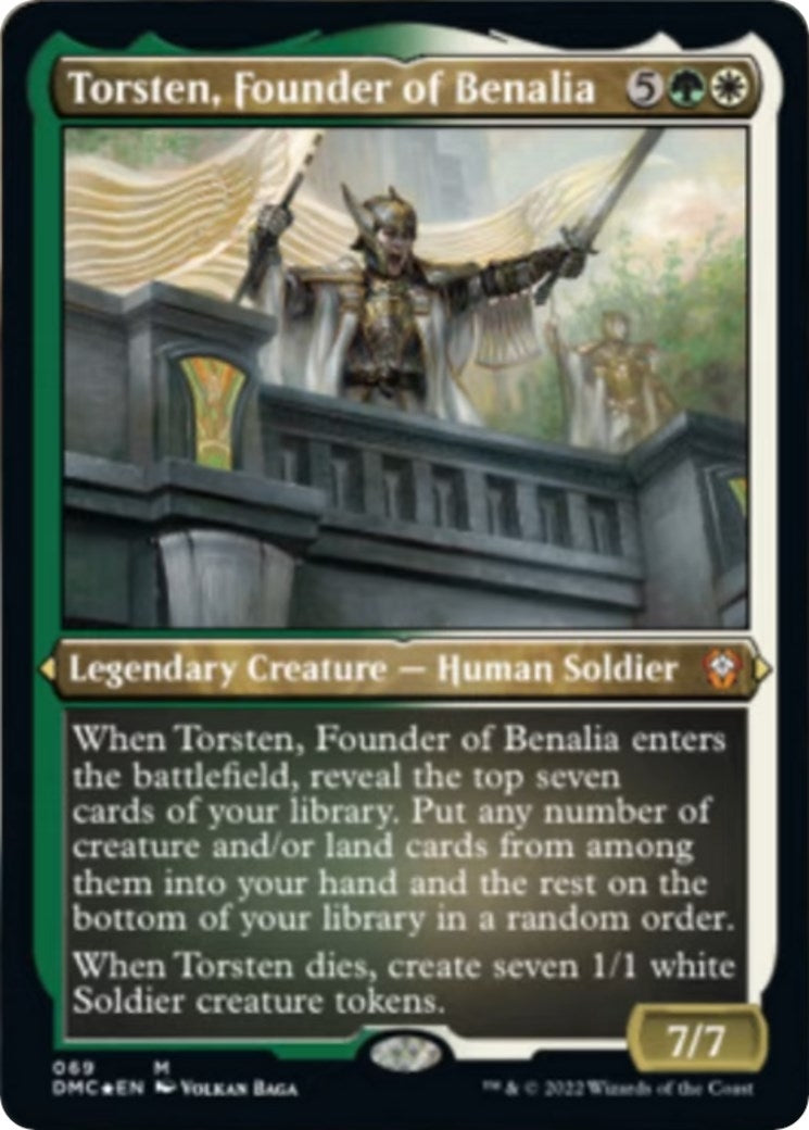 Image for Torsten, Founder of Benalia (Foil Etched) (69) (Commander: Dominaria United) - Magic: The Gathering