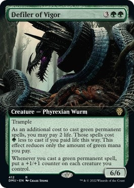 Image for Defiler of Vigor (Extended Art) (412) (Dominaria United) - Magic: The Gathering