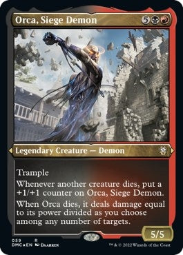 Image for Orca, Siege Demon (Foil Etched) (59) (Commander: Dominaria United) - Magic: The Gathering