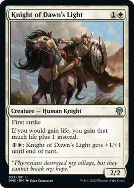 Image for Knight of Dawn's Light (23) (Dominaria United) - Magic: The Gathering