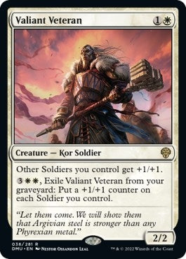 Image for Valiant Veteran (38) (Dominaria United) - Magic: The Gathering