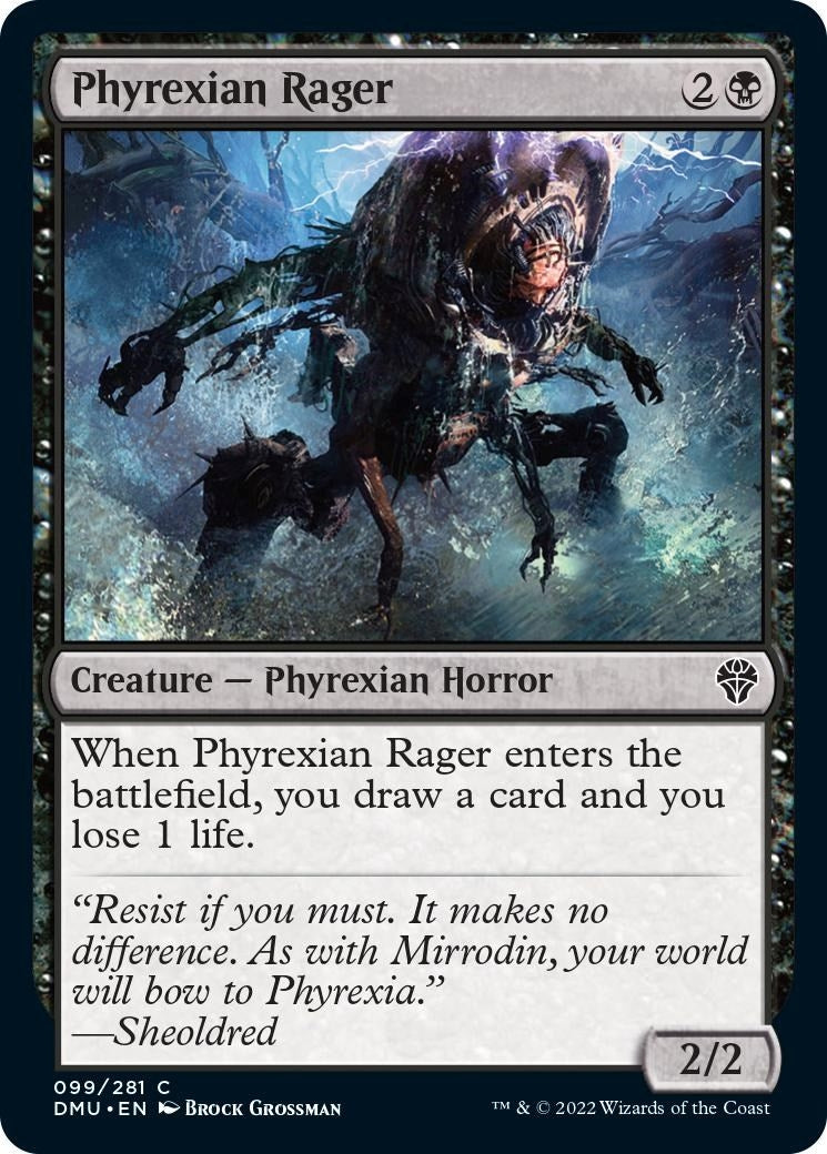 Image for Phyrexian Rager (99) (Dominaria United) - Magic: The Gathering