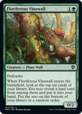 Image for Floriferous Vinewall (163) (Dominaria United) - Magic: The Gathering
