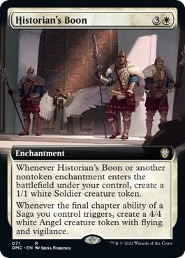 Image for Historian's Boon (Extended Art) (71) (Commander: Dominaria United) - Magic: The Gathering