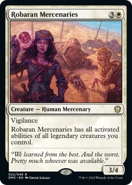 Image for Robaran Mercenaries (22) (Commander: Dominaria United) - Magic: The Gathering
