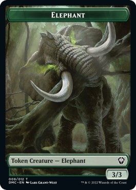 Image for Elephant // Treasure Double-Sided Token (9 // 24) (Commander: Dominaria United) - Magic: The Gathering